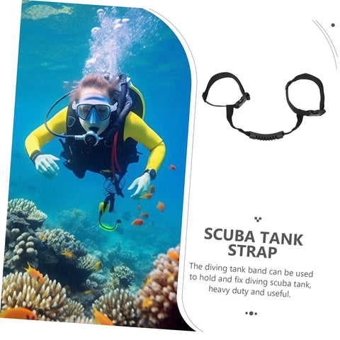 Grip Ready Scuba Tank Retainer Band And Carry Strap For Diving Cylinders Wear Resistant And Secure Binding Lightweight Portable Gear