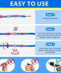 Instruction guide for installing Solder Seal Wire Connectors Kit For Quick DIY Install With Waterproof Heat Shrink Sleeves.