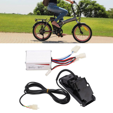 12V 250W Aluminum Alloy Brushed Speed Controller And Accelerator Foot Pedal Kit for Electric Bikes with heat dissipation