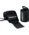 Heavy Duty Wrist Wraps For Weightlifting, Rock Solid Wrist Support For Bench Press And Pushups, 18 Inch Pair In Black