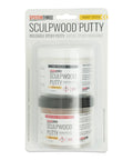 Front view of SculpWood Putty Epoxy Wood Filler For Wood Rot Repair And Animal Damage, 8 oz, in retail packaging
