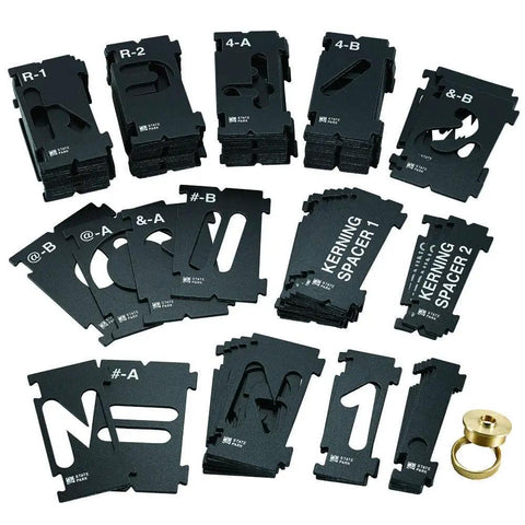 2.25 Inch Router Letter Template Set With 99 Interlocking Pieces State Park Font Sign Making Templates For Letters Numbers Symbols