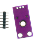 Front view of Rotation Angle Sensor Module SV01A103AEA01R00 With 10K Potentiometer Analog Voltage Output 5V DC Supply, purple PCB