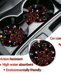 Dope Anime Style Aluminum License Plate Frame For Cars Black Soot Sprites Theme car coaster shown in vehicle cup holder