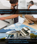 22 Inch Heavy Duty Soft Close Drawer Slides With Full Extension Ball Bearing Design, 200 Lb Capacity, Cold Rolled Steel