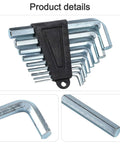 Rock Solid 9-Piece Ball Head Hex Wrench Set For Home Repairs Heavy Duty High Carbon Steel L-Shaped Allen Key Kit Tough Tools That Never Fail, 9-piece hex keys
