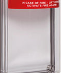 Universal Stopper Flush Mount Protective Cover For Pull Stations And Call Points Red Indoor Outdoor Polycarbonate Shield