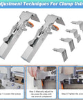 Image showing 2 Pack Adjustable Drawer Front Installation Clamps with adjustment techniques for precise cabinet hardware alignment.