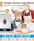 Ultra Precise Kitchen Scale With 11 Lb Capacity And 0.05 Oz Or 1 G Increments, Tare Function, LCD Backlit Display, family cooking