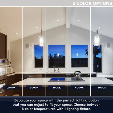 Zero Hassle 12 Pack 4 Inch Led Recessed Lighting Fixtures With Built In Junction Box Adjustable Color Temperature Dimmable showing color options.