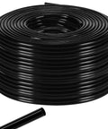 1640 Feet One Quarter Inch Drip Irrigation Tubing Kit For Garden And Lawn No Fuss Setup Drip Line, black coiled polyethylene tubing