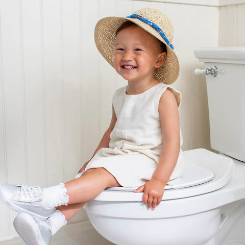 Foldable Travel Potty Seat For Toddlers, Rock Solid And Slim Baby Toilet Training Chair For Road Trips, No Hassle Packable Design Made Right Here In The Usa