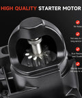 Close-up of a high quality starter motor with text highlights, part of Marine Starter Replacement For 4.3L 5.0L 5.7L 6.2L 7.4L 8.1L 8.2L V6 V8 Engines Fits Various Marine Models Including 863007A1 50-863007A1 30433 30460 ARC30433 6792BN 1,000-Cycle Tested For Reliability