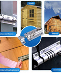 CB2000-CHR Sliding Lock Combination Bolt With Keyless Security, Chrome Finish, 4-Dial for gates, sheds, barns, and cupboards