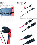 100 Piece Solar Panel Connector Kit IP67 Waterproof Male And Female Connectors installation steps