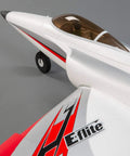 Close-up of the Habu STS 70mm EDF Jet RC Airplane Ready To Fly With SAFE Technology Smart Trainer, showing nose and cockpit.