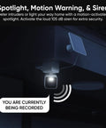 No Sweat Solar Security Camera Captures Crisp 2k Video Completely Wire Free Outdoor build with motion-activated spotlight and siren.