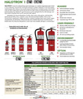 Top Tier Halotron I Fire Extinguisher 2.5 Pound Clean Agent with specs and applications for diverse environments.