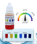 Dead Nuts Accurate Alkaline Water pH Test Kit for Drinking Liquids features a bottle and pH scale for easy water testing.