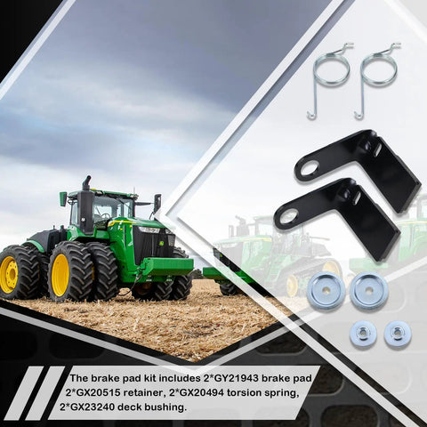 Brake Pad Kit For L LA D And X Series Tractors And Lawn Mowers Compatible With Popular Models In L LA D X Series Replaces GX20515 GX20494