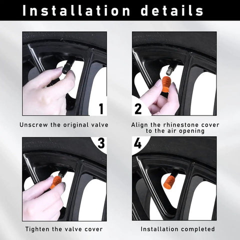 5 Piece Aluminum Tire Valve Stem Cap Set Built Tough Dust Proof and Corrosion Resistant Universal Caps for Cars, SUVs, Trucks