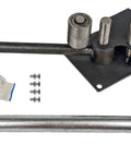 Heavy Duty Manual Rebar Bender For Steel Rod Bending with gloves and rods, designed for easy leverage on construction sites.