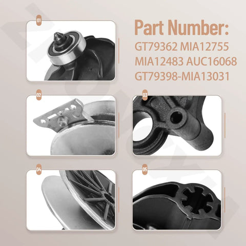 Transmission Variation Kit GT79362 MIA12755 and Primary Pulley Kit GT79398 MIA13031 for John Deere lawn tractors close-up