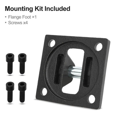 Foot Flange Mount Bracket For 63mm Bore SC Series Pneumatic Cylinders Double Ear Type With 4 Mounting Screws Heavy Duty Iron