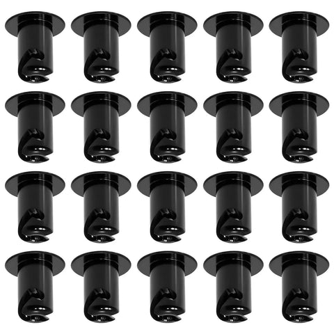 Heavy Duty Stainless Steel Quarter Dzus Fasteners With Button Oval Head And 7/16 Inch Stem, Black Quick Release Latch Hardware on display.