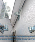 2 Pcs RV Door Catch And Trailer Door Latch Spring Loaded Easy Lock Stop Double Roller Zinc Alloy Durable Door Hardware installed