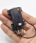 Precision Linear Actuator With Planetary Gear Stepper Motor 6mm Screw 30mm Stroke 2 Phase 4 Wire shown in hand for size reference.