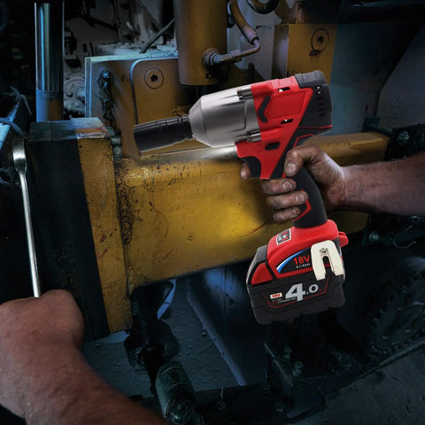 18V Cordless Half Inch Impact Wrench Brushless Beast, 500 FtLbs Peak Torque in garage setting