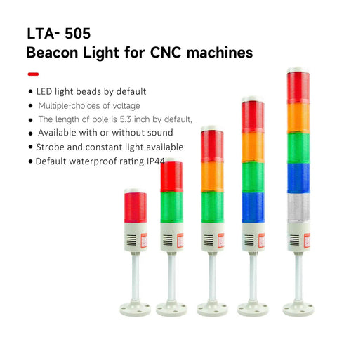 Heavy Duty Multi Layer Tower Light With LED Warning Lamp And Alarm Industrial Grade Signal Indicator Strobe