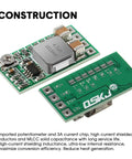 Ten Piece Dope DC-DC Buck Regulator Module Set 4.5-24V Input To 5V Output Adjustable 0.8-17V Fixed 1.8V 2.5V 3.3V 5V 9V 12V Up To 3A Mini Power Supply Kit For Arduino And Raspberry Pi Projects, showing front view of regulator circuit board.