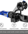 Uwygtf 900W Electric Rebar Bender featuring ergonomic handle and pressure relief valve for easy operation on construction sites.