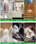 Under Cabinet Lighting 80 LED Closet Light With Motion Sensor USB Rechargeable Dimmable Night Light Bar Stick On