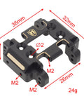 Beefed Up Brass Skid Plate For Redcat Ascent 18 RC Crawler, Weighs About 24 Grams, Heavy Duty Armor Protection, 36mm x 32mm x 13mm