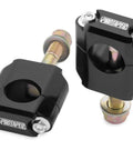 1-1/8 Inch Universal Rubber Mounted Handlebar Mount Kit For Honda CRF And Kawasaki KX - black CNC aluminum with bolts