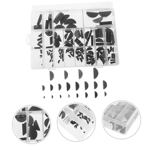 Woodruff Key Set Carbon Steel Assortment For Machinery And Automotive Use Precision Crafted Keyway Pulleys And Drive Shafts. Box view.
