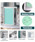 Straight Up Reliable Concealed Access Door For Drywall And Metal 16 By 44 Inch Plumbing Cover Panel with aluminum frame and plasterboard.