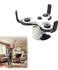 Smooth Operator Adjustable Three Arm Smoke Detector Removal Tool And Ceiling Alarm Grabber Attachment for home safety, showing extended grip.