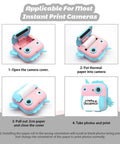 10 Roll Pack Mini Thermal Sticker Paper For Pocket Printers, BPA Free And BPS Free, High Quality Adhesive For Easy Peel Labels, Fits Most 2.2 Inch Printer Cartridges, Perfect For Photos On The Go, Labels, And Quick Tags. compact instant camera loading steps