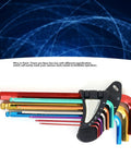 Professional 9 Piece Hex Wrench Star Key End Metal Arm Tool Set Kit For Auto Repair Furniture Build And Diy Handyman Jobs With Secure Grip Handles And Durable Steel Construction To Tackle Tough Bolts Anywhere, 9-piece hex key set