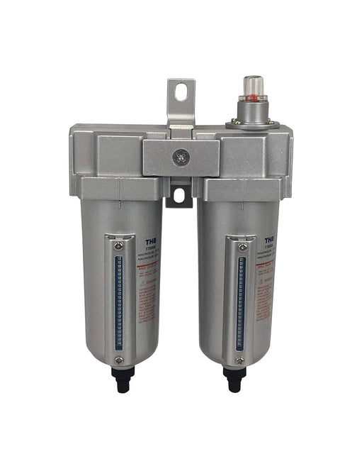 Non Cycling Refrigerated Air Dryer Kit For Air Compressors With 50 CFM At 100 PSI, Industrial Water Separator, Oil Removing Coalescing Filter, Pre-Filters Included, Complete Moisture And Oil Free Ultra Dry Air For Piping Not Included, Half Inch NPT