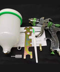 Pro Level Gravity Feed Hvlp Paint Spray Gun With 600 Ml Cup And Quick Swap Nozzles for detailed painting and repairs.
