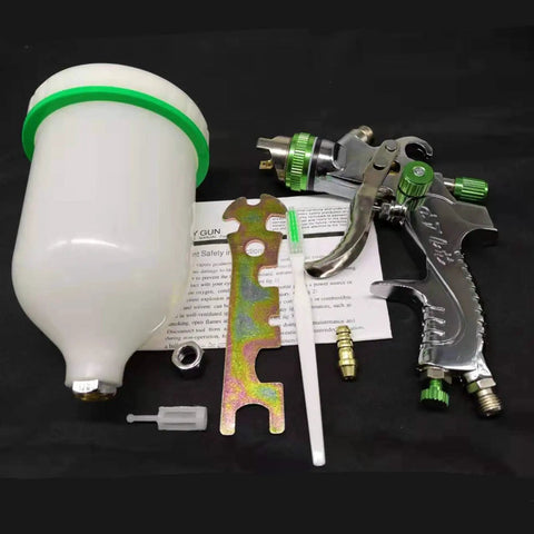 Pro Level Gravity Feed Hvlp Paint Spray Gun With 600 Ml Cup And Quick Swap Nozzles for detailed painting and repairs.