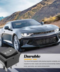 Heavy Duty Six Pin Car Polarity Reverse Switch With No Sweat Wiring Quick Swap Momentary Motor Rocker Toggle Controller For Suv Rv Trucks Built Solid For Long Haul Rides, shown in automotive setting with sleek car background.