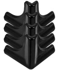 4 Pack Silicone Corner Guards for Furniture and Tables, Easy Install Edge Protectors, Black Bumpers for Kid Proofing Homes