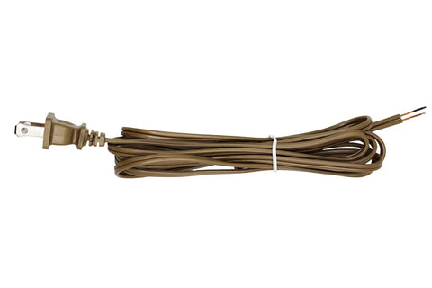 Brown electric cord from DIY Lamp Making And Repair Kit With All Essential Hardware 3 Way Socket And Matching Electric Cord And Rewire Ready Components For Antique And Vintage Style Lamps From Vases Or Bottles