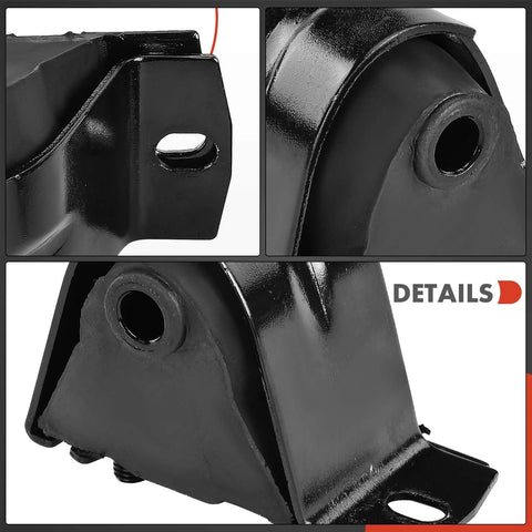 Close-up of Two Piece Front Engine Motor Mount Set For Jeep Wrangler 1991-1995, Cherokee 1987-2001, Comanche 1987-1992, Wagoneer 1987-1990